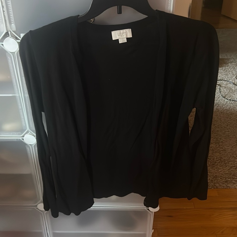 black loft cardigan
